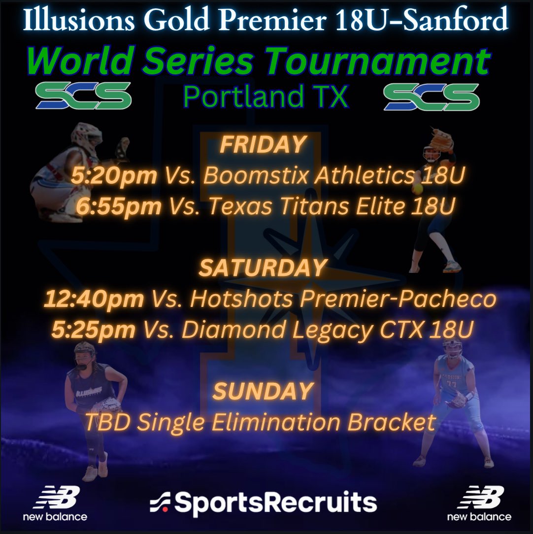 Illusions Gold Premier CTX 18U-Sanford (@goldctx) on Twitter photo 🚨Last Tournament of the Summer, come check us out!!👀 <a href="/TAMUKSB/">Javelina Softball</a> <a href="/TAMIU_SB/">Texas A&M International Softball</a> <a href="/MSUTexasSB/">Midwestern State Softball</a> <a href="/StMUsoftball/">St. Mary's Softball</a> <a href="/TVCCSoftball/">TVCC SOFTBALL</a> <a href="/UTSASoftball/">UTSA Softball</a> <a href="/IslandersSball/">Islanders Softball</a> <a href="/tjcapachesb/">TJC Softball</a> <a href="/Beaver_Softball/">Pratt Softball</a> <a href="/HillCollegeSB/">Hill College Softball</a> <a href="/wtcsoftball/">WTC Softball</a> <a href="/OKWUeagles_SB/">OKWU Softball</a> <a href="/SUPiratesSB/">Southwestern SB</a> <a href="/nicholls_sb/">Nicholls Softball</a> @SchreinerSB <a href="/MSC_Softball/">MSC Softball</a> 🚨Last Tournament of the Summer, come check us out!!👀 <a href="/TAMUKSB/">Javelina Softball</a> <a href="/TAMIU_SB/">Texas A&M International Softball</a> <a href="/MSUTexasSB/">Midwestern State Softball</a> <a href="/StMUsoftball/">St. Mary's Softball</a> <a href="/TVCCSoftball/">TVCC SOFTBALL</a> <a href="/UTSASoftball/">UTSA Softball</a> <a href="/IslandersSball/">Islanders Softball</a> <a href="/tjcapachesb/">TJC Softball</a> <a href="/Beaver_Softball/">Pratt Softball</a> <a href="/HillCollegeSB/">Hill College Softball</a> <a href="/wtcsoftball/">WTC Softball</a> <a href="/OKWUeagles_SB/">OKWU Softball</a> <a href="/SUPiratesSB/">Southwestern SB</a> <a href="/nicholls_sb/">Nicholls Softball</a> @SchreinerSB <a href="/MSC_Softball/">MSC Softball</a>