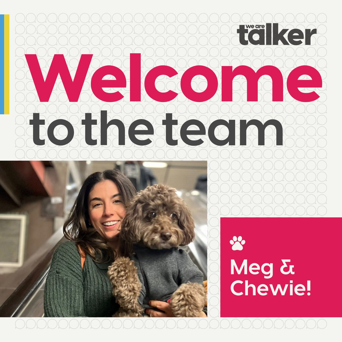 We are Talker (@we_are_talker) on Twitter photo 🎉 Welcome to the team <a href="/megsbroussard/">Megan Broussard</a> & Chewie!
Meg joins on a freelance basis for maternity cover & support for our editorial team. She's an established, award-winning writer with an impressive list of bylines. Meg is also an experienced story producer & content manager. 🎉 Welcome to the team <a href="/megsbroussard/">Megan Broussard</a> & Chewie!
Meg joins on a freelance basis for maternity cover & support for our editorial team. She's an established, award-winning writer with an impressive list of bylines. Meg is also an experienced story producer & content manager.
