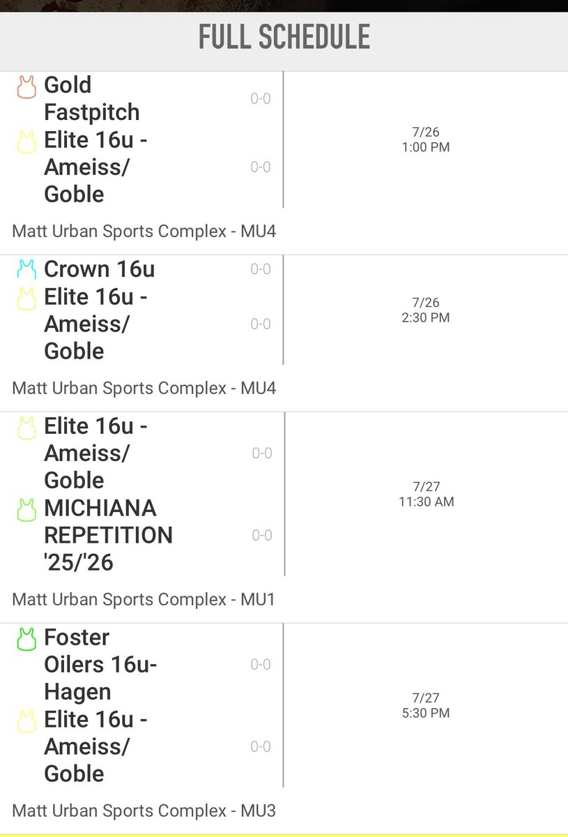 Elyse Fix (@elyse_fix) on Twitter photo Schedule this weekend at the MI Storm Classic Tournament in Holland!! <a href="/GVSUSoftball/">GVSU Softball</a> <a href="/svsu_ryan/">CoachRyan</a> <a href="/CMUSoftball/">CMU Softball</a> <a href="/McCallSalmon/">McCall Salmon</a> π₯π Schedule this weekend at the MI Storm Classic Tournament in Holland!! <a href="/GVSUSoftball/">GVSU Softball</a> <a href="/svsu_ryan/">CoachRyan</a> <a href="/CMUSoftball/">CMU Softball</a> <a href="/McCallSalmon/">McCall Salmon</a> π₯π