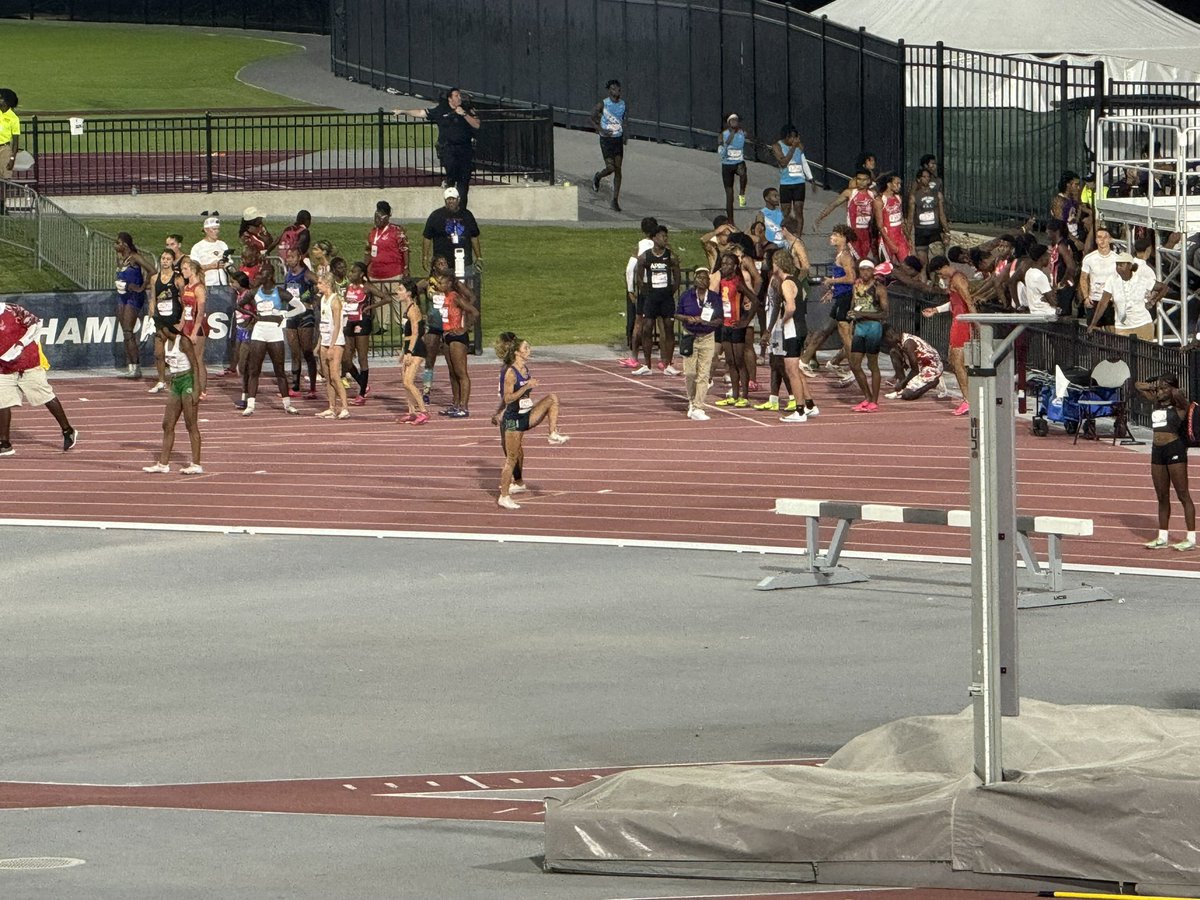 Had a blast running at <a href="/usatf/">USATF</a> Nationals yesterday. I wasn’t able to compete in the 100 or 200 as our waiver wasn’t approved, but our 4x1 made the trip worth it. Didn’t make the finals but PR’ed with a 47.34. <a href="/olympustrack/">Olympus</a>