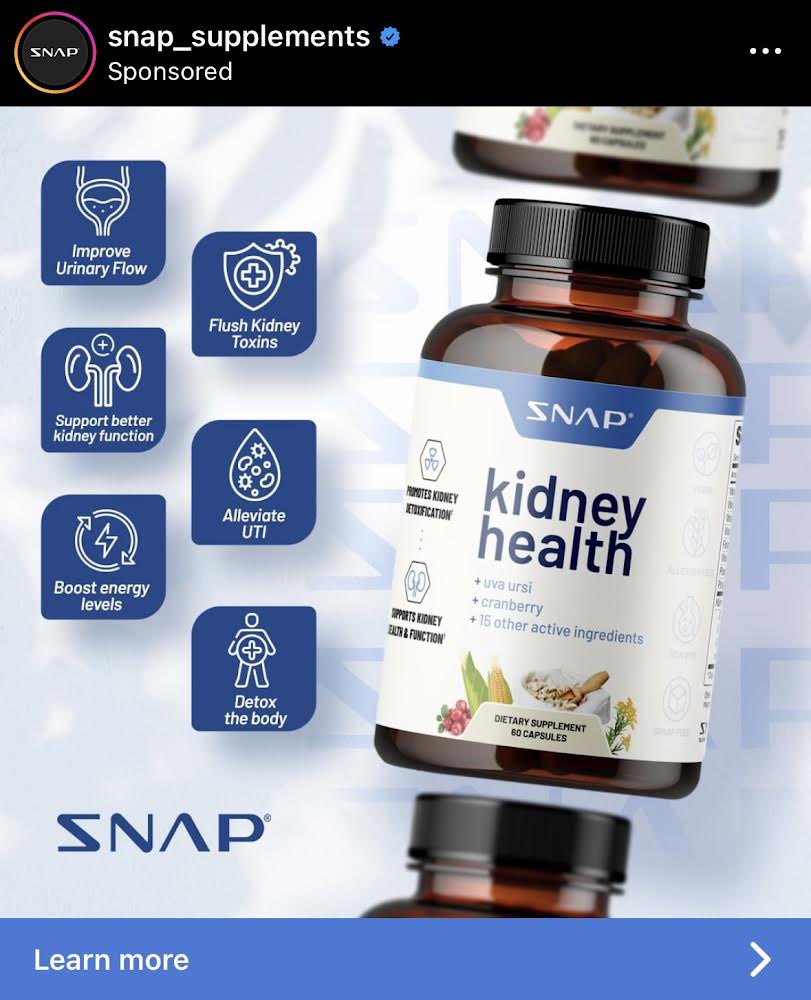 blanderic's tweet image. Kidney Health - Enhanced Support for Urinary and Kidney Health. Visit snapsupplements.com/kidney_health?…

#kidneyhealth #kidneysupport #urinarysupport
#healthykidneys