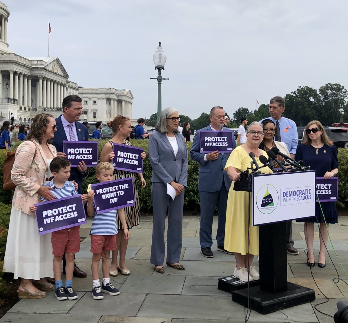 ASRM_org's tweet photo. ASRM commemorated World IVF Day today by doing what we do best – advocating for improvements in IVF policy and access. We are grateful to @RepSusanWild, @ProChoiceCaucus, and @DemWomenCaucus for holding today’s press conference on the proposed House vote on the Right to IVF Act. https://t.co/ht2hIQlBXz