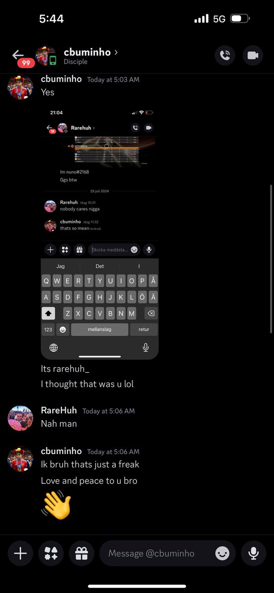 Hey guys quick heads up there is a fake discord account going around my discord name is just Rarehuh and the fake is rarehuh_ I’ll show you screenshots of my account and the fake one so don’t think it’s me it’s two completely different accounts 👌