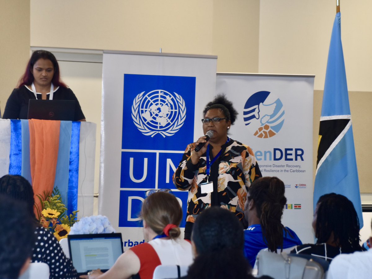 UNDPBarbadosEC's tweet photo. A rewarding 5️⃣ years with the #EnGenDER Project! Integrating #genderequality & inclusiveness while building #climateresilience in the #Caribbean 🇦🇬 🇧🇿🇩🇲🇬🇩🇬🇾🇯🇲🇱🇨🇻🇨🇸🇷
Stakeholders & partners are meeting to review and discuss building on lessons and successes 👏🏾
@CanHCBarbados https://t.co/n8Fo5NHqXT