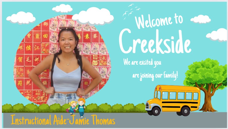 Excited to welcome Jamie Thomas, our new instructional aide, to our school family! 🎉 Here's to a fantastic year of learning and growth together!