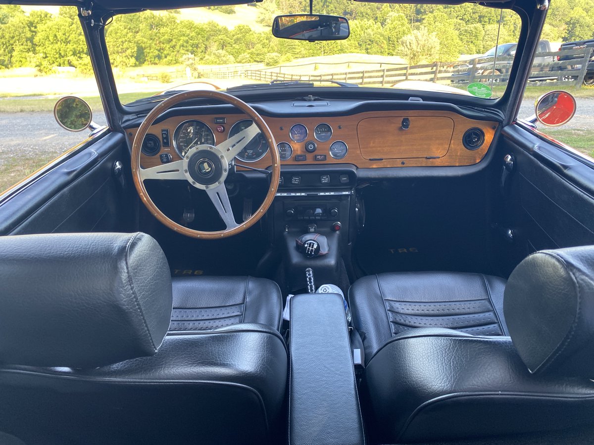 Capital_Triumph's tweet photo. It's #TRsday!
This beautiful Pimento Red 1973 #TR6, sporting a set of Panasport wheels, belongs to CTR member Steve.
#Triumph #TR2 #TR3 #TR4 #TR5 #TR250 #TR7 #TR8 #Spitfire #GT6 #Stag #Herald #Vitesse #Dolomite #StandardTriumph #BritishLeyland #LittleBritishCar #LBC https://t.co/E0R3MBtufx