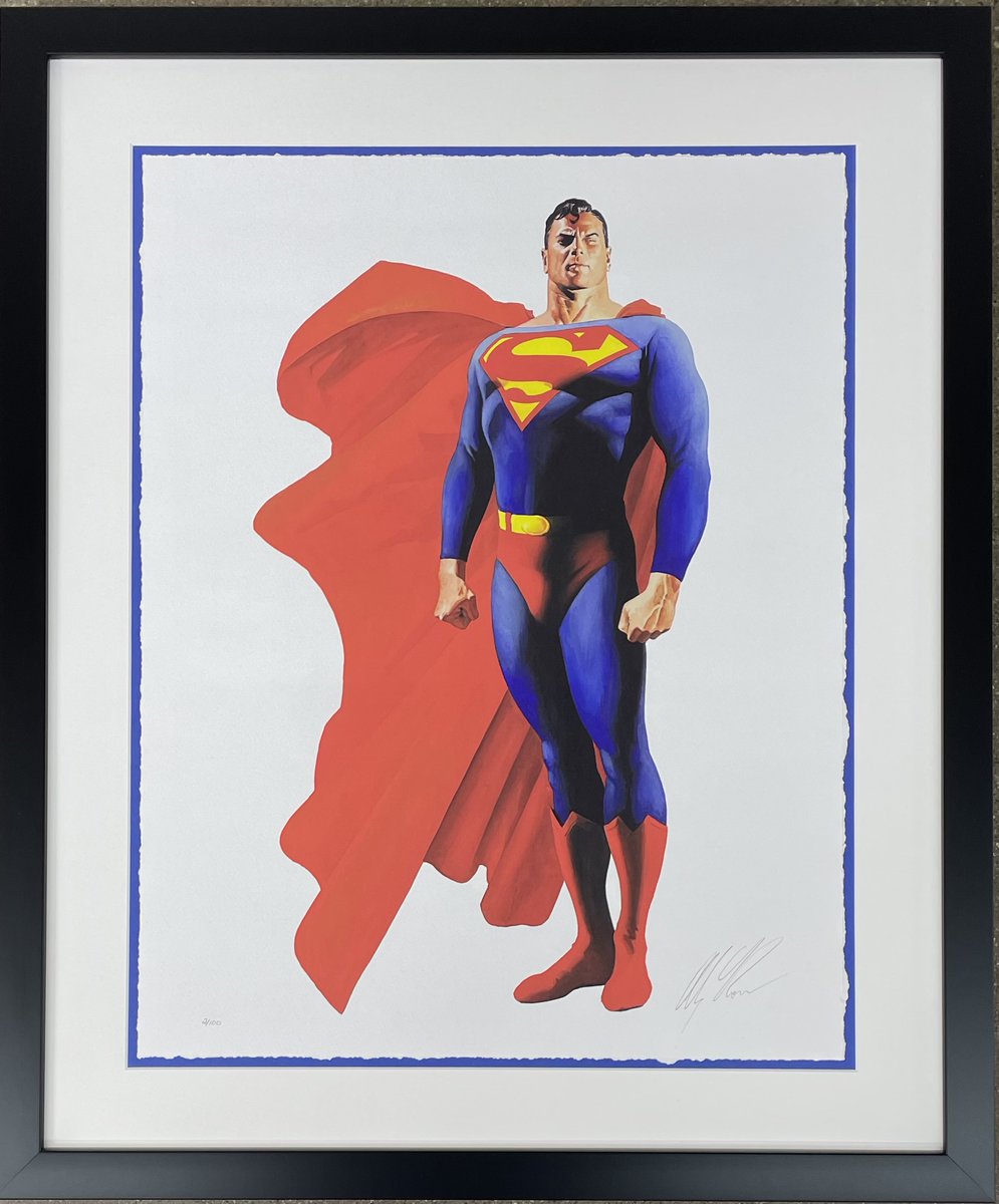 PJFAINC's tweet photo. Parker Jordan Fine Art is excited to share one of Alex Ross latest releases for the SDCC 2024, DC Heroes: Superman, at booth 2515. Please email us @ Ruben@parkerjordanfineart to place an order. #parkerjordanfineart #framer #customframing #alexross #dc#superman #sdcc202 https://t.co/SGSu6rzA6h