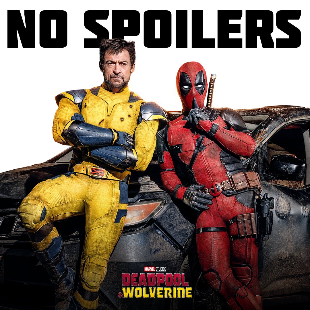 Marvel's tweet image. Nice guys let you finish the movie first.

Experience #DeadpoolAndWolverine in theaters tonight. Get tickets now: Fandango.com/DeadpoolAndWol…