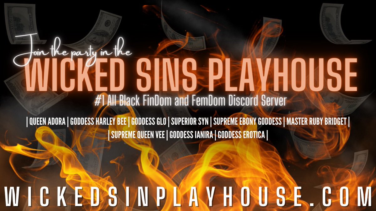 Craving a hot Findom gangbang 💰🥵 which finslut wants to be our good wallet today? 

Join <a href="/WickedPlayhouse/">𝐖𝐢𝐜𝐤𝐞𝐝 𝐒𝐢𝐧𝐬 𝐏𝐥𝐚𝐲𝐡𝐨𝐮𝐬𝐞</a> discord server today!