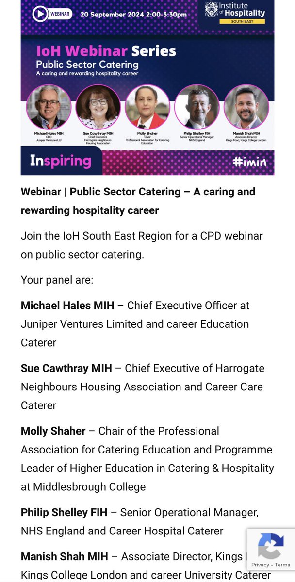 Delighted to be taking part in this event with my amazing colleagues in the sector! #PublicSector #CareCatering #CareerOpportunity #harrogateneighbours