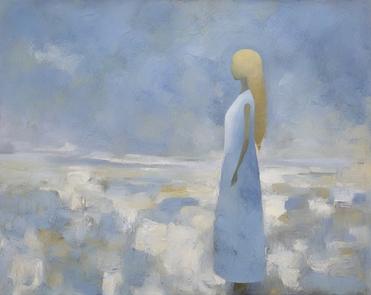 andy_corah's tweet photo. ๐ฉถ๐Dreamer's Tranquil Adventure ๐๐ฉถ
In a surreal wonderland, where dreams unfold,
A whimsical dreamer, serene and bold.
Through a landscape of misty grey and soft sky blue,
Gentle sage whispers, inviting dreams anew.
Alt... ๐จ๐
#AIArt #surreal #texured #AIAndyCorah https://t.co/468q18apcO