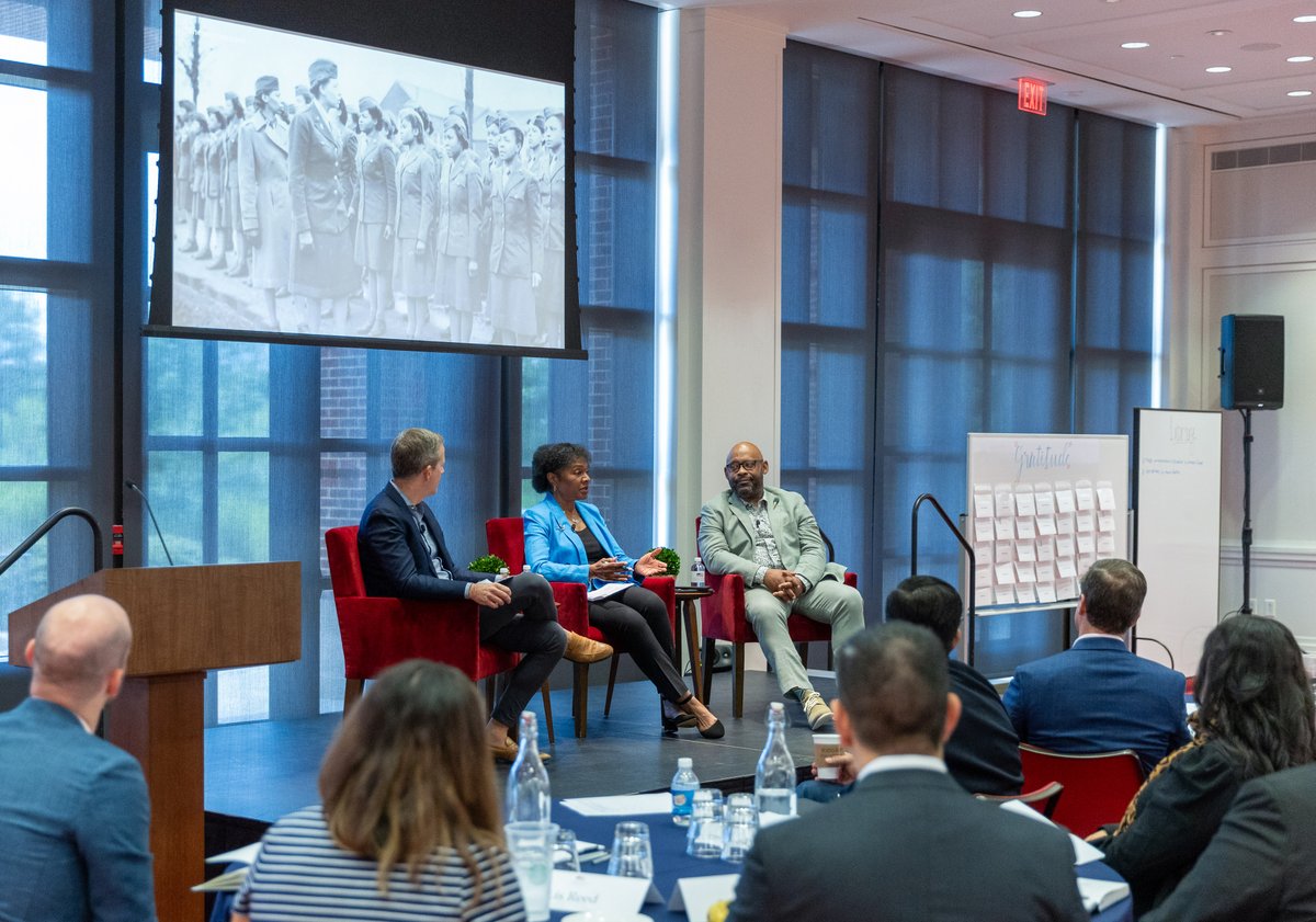 TheBushCenter's tweet photo. The #StandTo Veteran Leadership Program Scholars convened last week at the Bush Center for their second program module, which focused on the leadership principles of vision and communication.
They discovered the story of the 6888th Central Postal Directory Battalion; had an inspirational conversation with James Rodriguez, the U.S. Department of Labor's Assistant Secretary for Veterans' Employment and Training Service; spent time with Veteran Leadership Program faculty Mike Hemphill; and much more.
Learn more about the program and meet the impressive group of leaders here: https://t.co/uzDbc1uQDE
