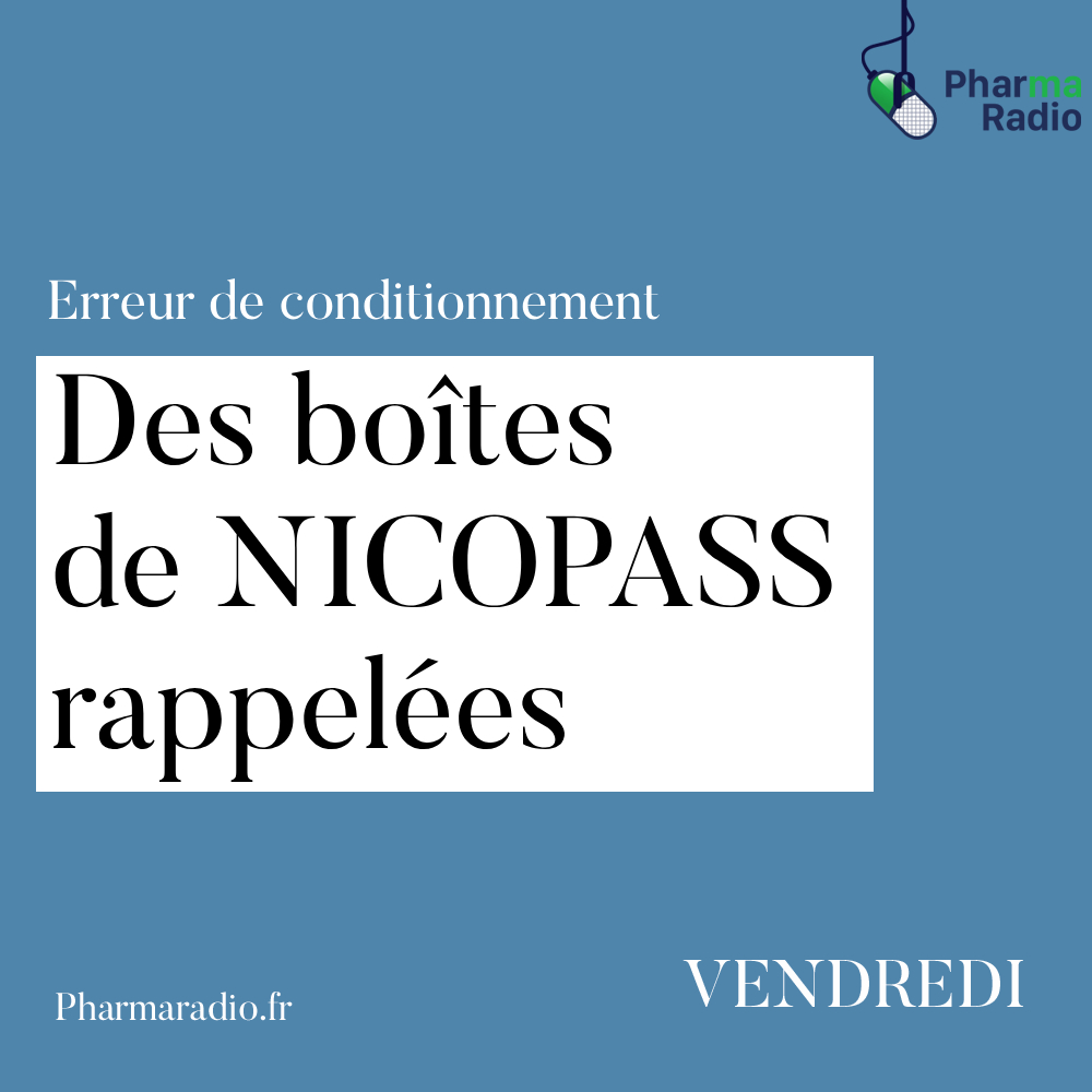 🎙️Le Flash Info Pharma du vendredi 26 juillet 2024 présenté par David Paitraud
🎧 pharmaradio.fr
A la une : NICOPASS : une erreur de conditionnement à l'origine d'un rappel de lot
☀ Bonne journée olympique  !
#Pharma#sante#pharmacie#pharmacien#Officine
