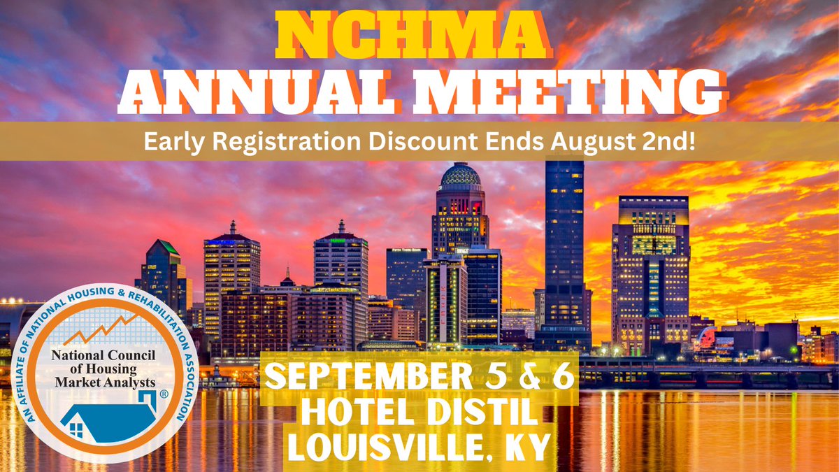 The NCHMA Annual Meeting is set for Sept 5-6, 2024 in Louisville, KY. Register by Aug 2 for special early registration pricing and book your hotel by Aug 7 for a discounted rate. Don’t miss out!
housingonline.com/events/nchma-a…