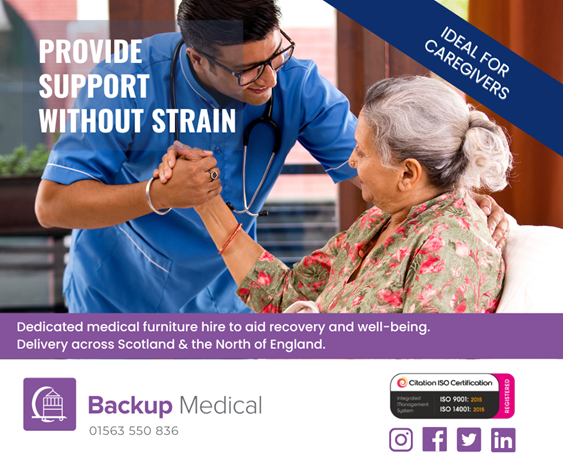Backupmedical's tweet photo. We know that caring for a loved one can be challenging and you want to make sure they’re as comfortable as possible. That's why we offer a medical bed hire service – it makes caring for your loved ones a little easier for everyone. https://t.co/OWYnIJLcvW
