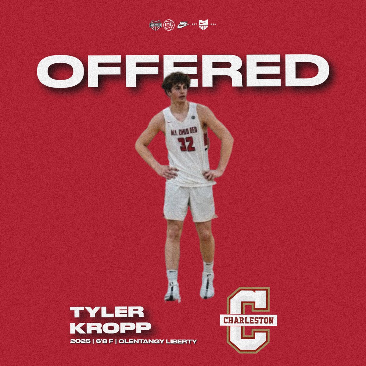 ALL OHIO BASKETBALL™️ (@all_ohio) on Twitter photo 2025 6’8 <a href="/olhsboysbball/">Liberty Boys Basketball</a> F Tyler Kropp adds on offer from <a href="/CofCBasketball/">Charleston Basketball</a>! #CAA #AOR 2025 6’8 <a href="/olhsboysbball/">Liberty Boys Basketball</a> F Tyler Kropp adds on offer from <a href="/CofCBasketball/">Charleston Basketball</a>! #CAA #AOR