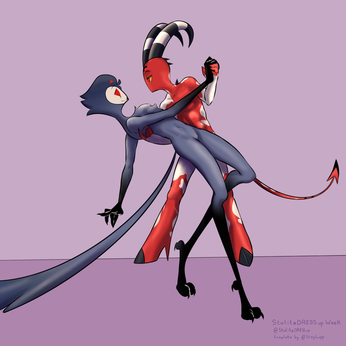 StolitzDRESSup's tweet photo. @StepLopp is unstopable and made these couples' poses for y'all to play with!!
https://t.co/eUmq6d5z33

Plus, we kinda just noticed Blitz had no white splotches on his alone poses (oops!), so it got fixed and updated on the drive ;) https://t.co/PB5Fnm2fOc