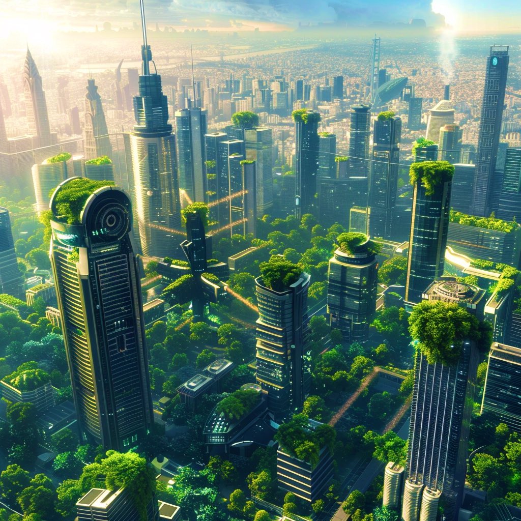 Earthbasedsoul's tweet photo. Solarpunk is a rebellion against the dark and dystopian narratives of the future. It offers a hopeful alternative, where communities come together to build a world powered by clean energy and collective action. 
#SolarpunkWorldBuilding https://t.co/pXvbu6AcWe