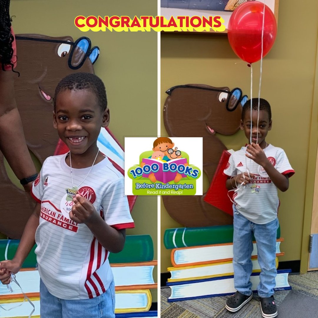 fulcolibrary's tweet photo. Congratulations to William for reaching his goal of 1,000 Books Before Kindergarten! William received his 1,000th book brag tag at the Adamsville-Collier Heights Branch. Well done, William!
#ResolveToRead #1000booksB4K #fulcolibrary #srp24 https://t.co/ApIAVLZCKC