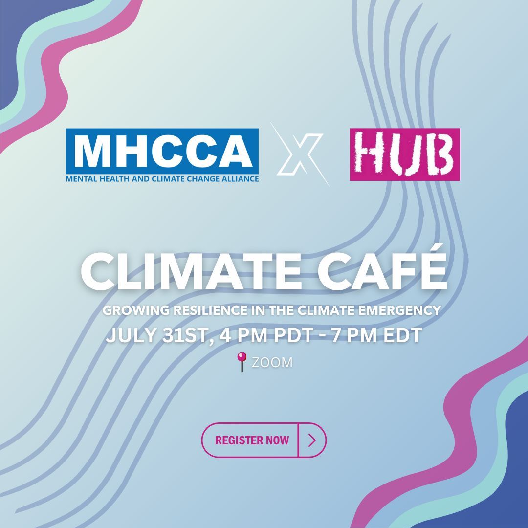 If you haven't already heard, the MHCCA is having a national climate café across
Canada in collaboration with Le HUB. Make sure to sign up by July 31st! 
Register here: buff.ly/4d89LVH