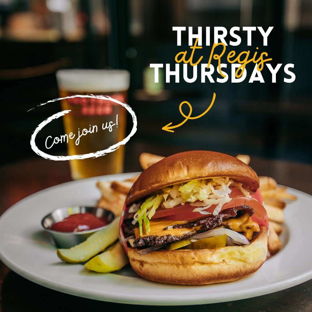 Thirsty Thursdays at the Regis call for enjoying a pre-weekend night out with a hearty Regis Burger, a cold pint of local draught beer and whatever sport your heart desires on any of our 12 screens! 🍔🍺
#vancouvereats #yvreats