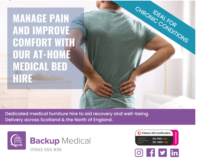 Backupmedical's tweet photo. Living with a chronic condition is incredibly challenging and regular day to day activities can become really difficult. We love hearing about how our adjustable medical bed hire helps ease customers discomfort while sleeping. https://t.co/4vyRTfjEEq