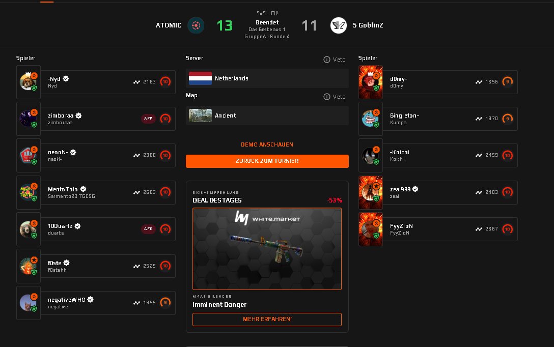 CSPortugues's tweet photo. .@AtomicGLHF e @NebulaEsportspt venceram hoje os seus jogos na ESEA Intermediate e ficam ambas 2-2 na divisão. https://t.co/QJIJ5r1I9D