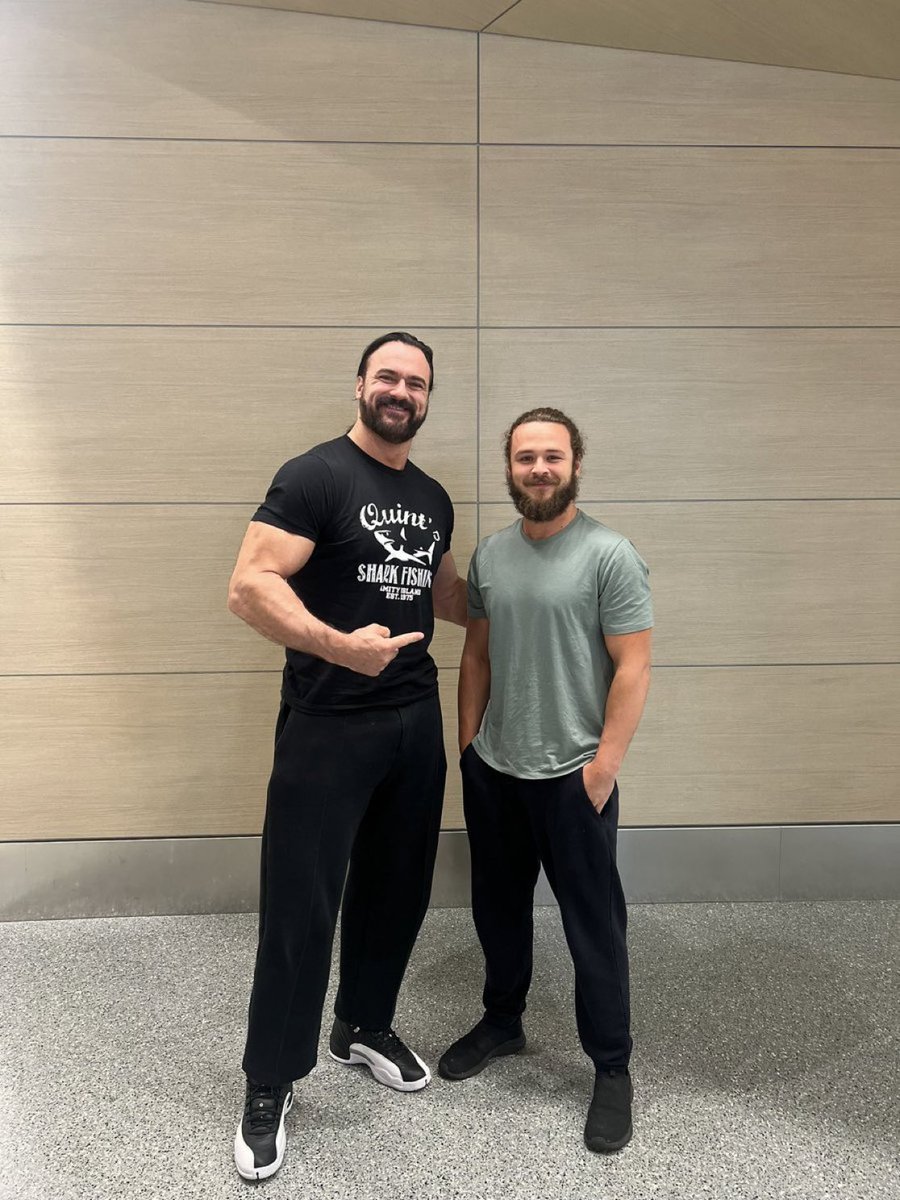WrestleFeatures's tweet image. Drew McIntyre with Jack Perry 💀