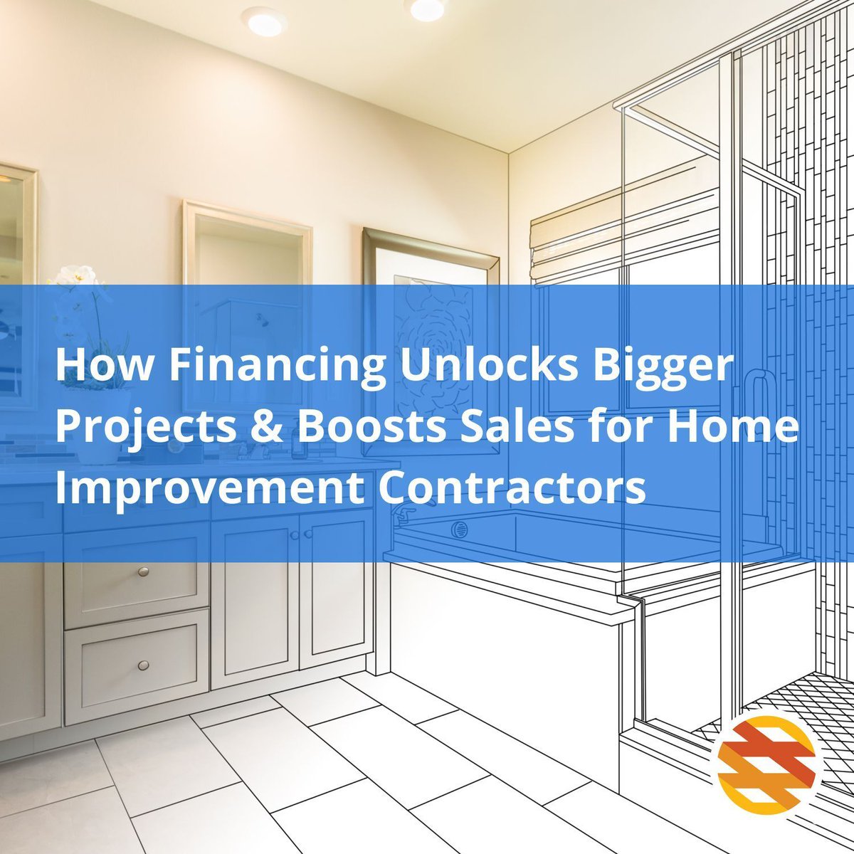 SunlightLoans's tweet photo. With financing, you can increase project size thanks to flexible payment options. Learn how this, and financing in general, can unlock growth for your home improvement business in our latest blog post: https://t.co/CZeLrRLqAZ https://t.co/7GYOEWjxWr