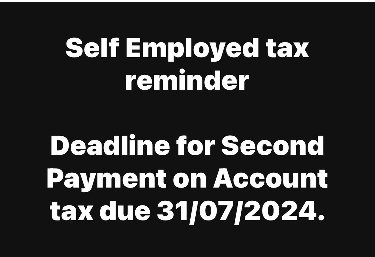 Tax reminder