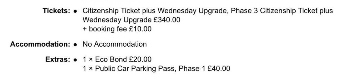 rmdonachie's tweet photo. Boomtown ticket for sale £300 includes all below
#boomtown #boomtown2024 https://t.co/BxrwtvQbq5