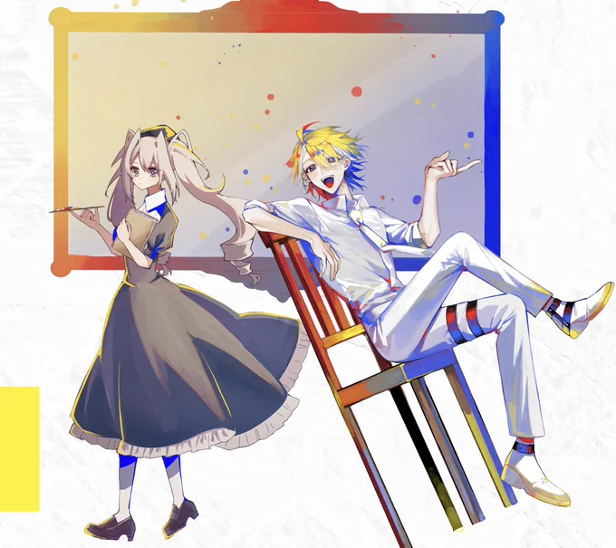 いわひらとレプ葬、立ち絵見てね 