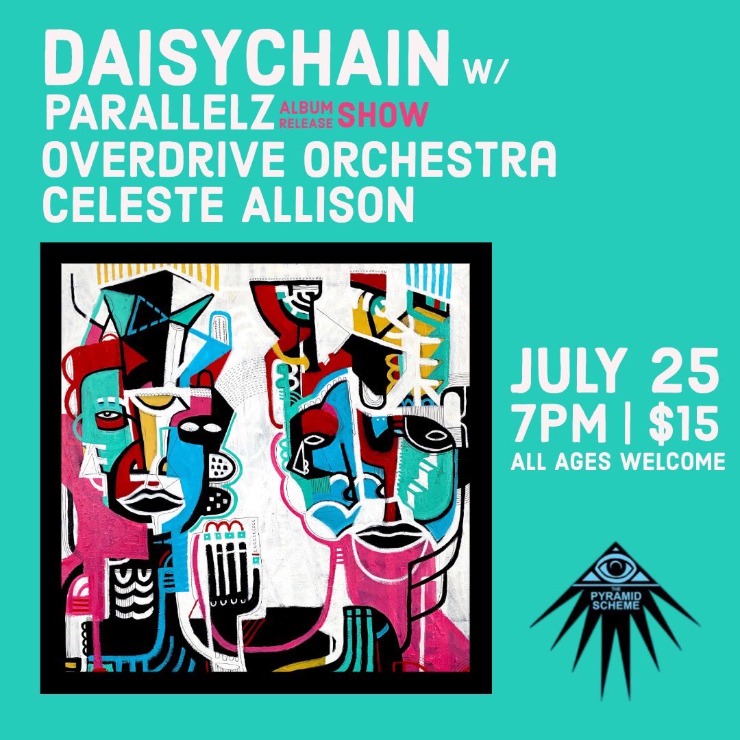 O2theband's tweet photo. TONIGHT. Join us in PARALLELZ’s album release with Diasychain and Celeste Allison at everyone’s favorite pinball bar. https://t.co/AQoD5kEZy2
