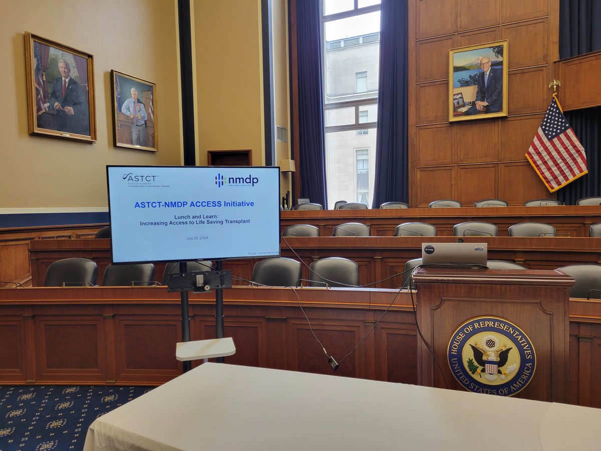 Talking about <a href="/ASTCT/">ASTCT</a> <a href="/nmdp_org/">NMDP</a> ACCESS Initiative, protecting donors' jobs so they can save the lives of others, and supporting C.W. Bill Young Transplantation Program! <a href="/NMDP_advocacy/">NMDP Advocacy</a>