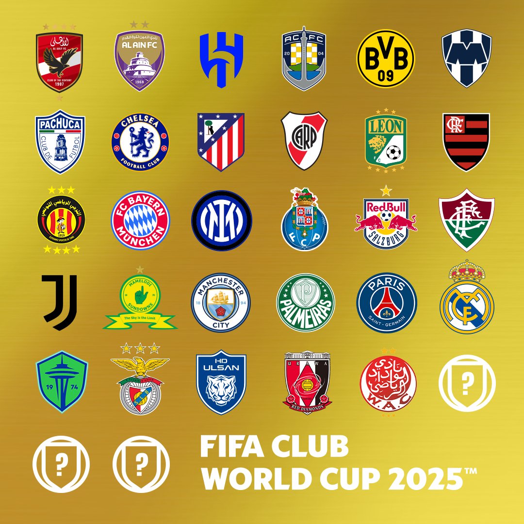 fifaworldcup_es's tweet image. RT si tu equipo está clasificado al #MundialDeClubesFIFA 25. 

#RoadTo25 | #FIFACWC