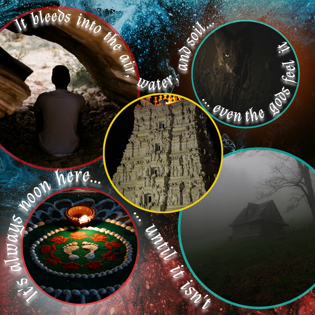 AdityaSWrites's tweet image. 🌳 Sentient nature × feuding gods 🛕
👀 Atmospheric × grief horror 🎭
🥸 Unreliable narrator × altered senses 🫣
🛖 Indian folklore × colonial past ⏳️
🫂 Found family × Forgiveness 🙏
🔎 Mystery × puzzle solving 🧩

#SmallPitch #LH #A #H #NVL #API #DF #POC #ESL #DESI