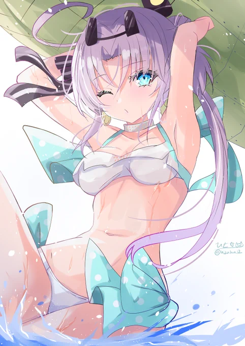 水着の秋津州#艦これ版深夜の真剣お絵描き60分一本勝負#艦これ版真剣お絵描き60分一本勝負_20240725 