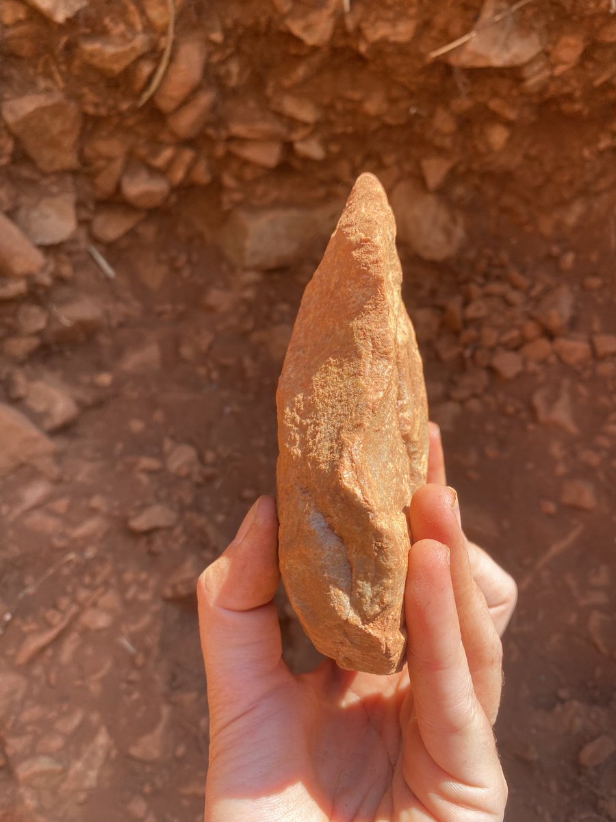 Last handaxe of the Wonderboom season! Until next year… 

#lithics #stonetools #handaxe #archaeology #wonderboom #earlierstoneage #acheulian