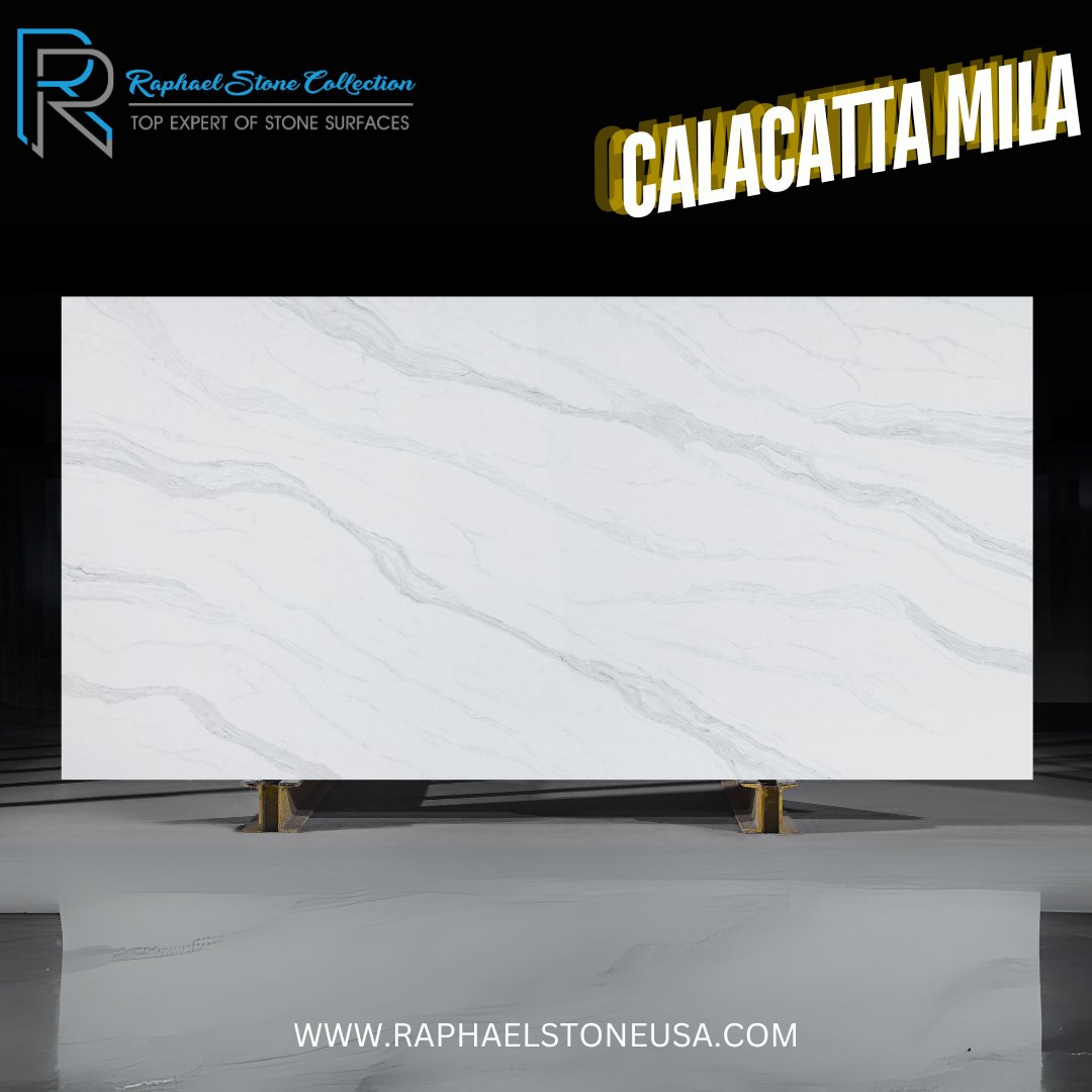 usa_raphael's tweet photo. Stunning Calacatta Mila quartz from Raphael Stone! Perfect for elegant and modern spaces. 🏠✨

#InteriorDesign #LuxuryLiving #HomeDecor #Quartz #RaphaelStone #CalacattaMila #KitchenDesign #BathroomDesign #StoneSurfaces

Check it out: https://t.co/zSWVgFlzJP https://t.co/rOOk4Jd2ES