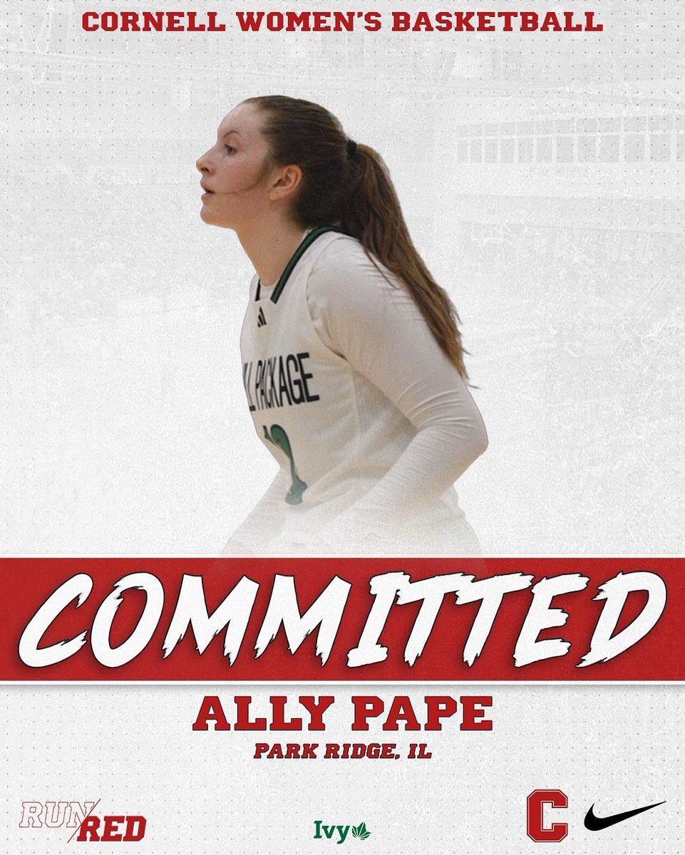 Ally Pape (@allypapee) on Twitter photo I am so excited to announce that I am committing to the admissions process at Cornell University! I want to give a HUGE thank you to all my coaches and teammates who have helped me along the way! GO BIG RED❤️🐻 <a href="/FullPackageGrls/">Full Package Athletics 3SSB Girls</a> <a href="/MaineSouthGBB/">Maine South Girls' Basketball</a> <a href="/CornellWBB/">Cornell Women’s Basketball</a> I am so excited to announce that I am committing to the admissions process at Cornell University! I want to give a HUGE thank you to all my coaches and teammates who have helped me along the way! GO BIG RED❤️🐻 <a href="/FullPackageGrls/">Full Package Athletics 3SSB Girls</a> <a href="/MaineSouthGBB/">Maine South Girls' Basketball</a> <a href="/CornellWBB/">Cornell Women’s Basketball</a>