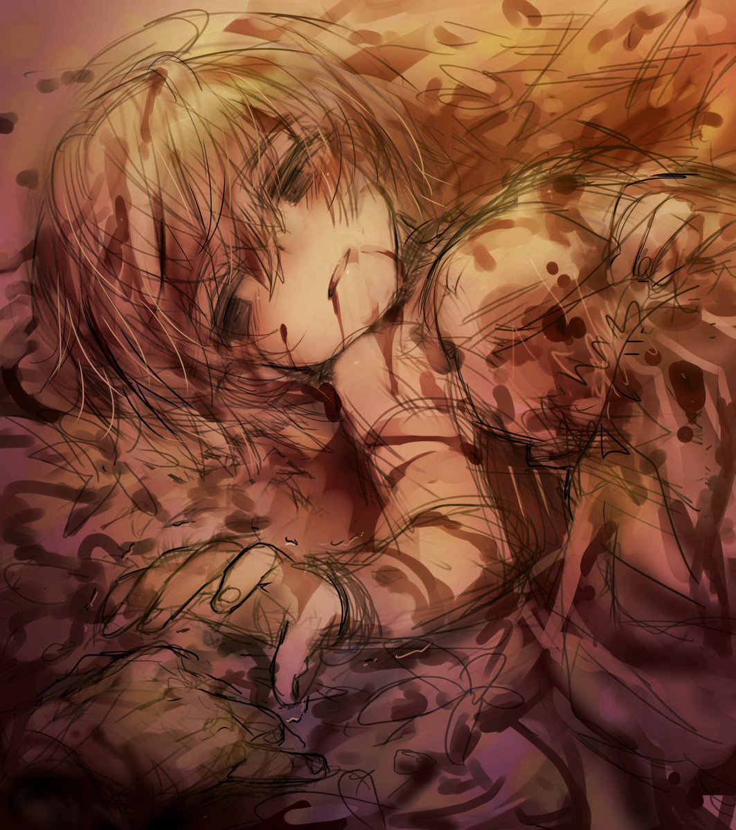 怪物のハーフの女の子「貴方には関係ない・・・私はいいから・・・」 青年「何言ってんだよ!!いくら再生するからって、目潰されとかしたら痛いだろ!!実験に何されても死に切れないんだろ!! そんなの可哀想じゃんか・・・!!!」 など趣味絵 https://t.co/A0weKvTXeA https://t.co/4yO5sgJ3iO