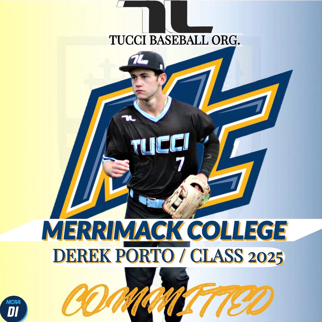 Tucci Elite Baseball (@tuccielitebb) on Twitter photo Derek Porto demonstrated exceptional skill and dedication throughout his time with Tucci Elite since he was 13 years old. We couldn’t be more thrilled to see him continue his baseball journey at Merrimack College. <a href="/MerrimackBSB/">Merrimack Baseball</a> <a href="/derekporto2/">derek.porto</a> <a href="/_AdrianRS28/">ADRIAN</a> Derek Porto demonstrated exceptional skill and dedication throughout his time with Tucci Elite since he was 13 years old. We couldn’t be more thrilled to see him continue his baseball journey at Merrimack College. <a href="/MerrimackBSB/">Merrimack Baseball</a> <a href="/derekporto2/">derek.porto</a> <a href="/_AdrianRS28/">ADRIAN</a>