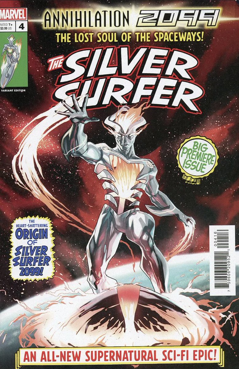sspecmedia's tweet photo. #sspecmedia NCBD book of the week!
Annihilation 2099 4 1:25 Pete Woods
1st Silver Surfer 2099 Jonah Marlo
Herald of Mephisto! Now that is cool!
I was harping on this thing the week of #FOC last week it is now a $75 bookbook‼️
#comics #silversurfer #comicspeculation #ncbd https://t.co/16c4ylwy2A