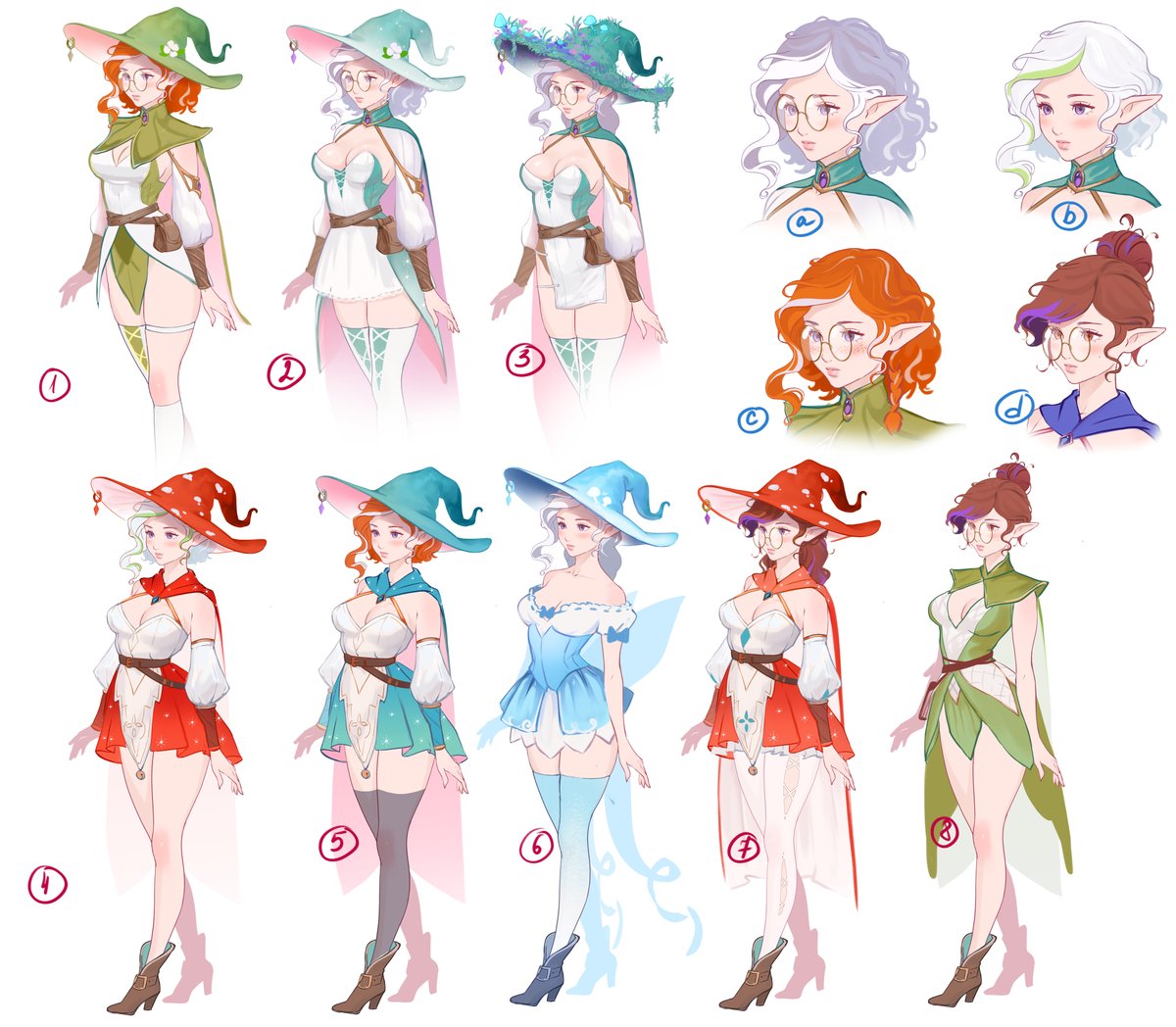 Choosing a new character design 🧙‍♀️ Vote on my Patreon!