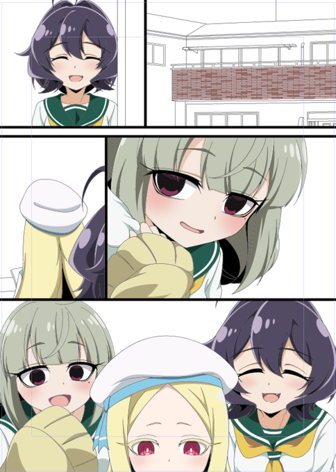 基本的な塗りが決まったじぇ。色もこれで決めよう。 