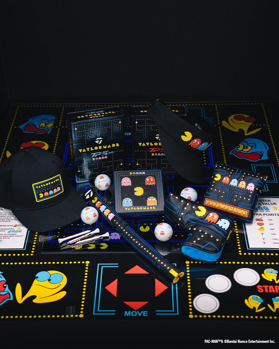 Ready! The TaylorMade | @officialpacman Collaboration is here