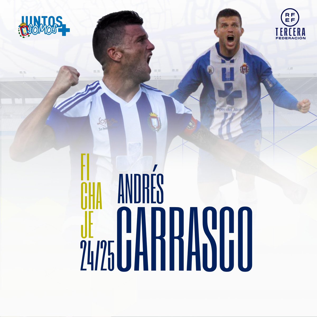 OFICIAL |

✍🏻 Andrés Carrasco regresa al Lorca Deportiva.

lorcadeportiva.es/andres-carrasc…

#BienvenidoCarrasco
#JuntosSomosMÁS