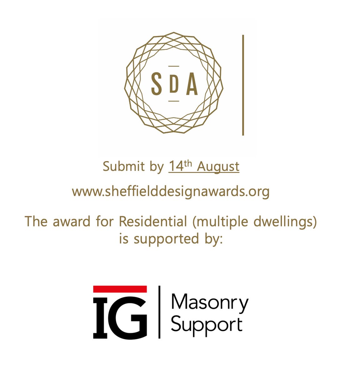 We have a Residential (Multiple Dwellings) Award this year, sponsored by <a href="/MasonrySupport/">IG Masonry Support</a>. 
3 weeks left to enter! bit.ly/3LrPPSd

Brutalist fave Park Hill flats (Phase 2) by @MikhailRiches for <a href="/urban_splash/">Urban Splash</a> was 2022 winner.

#sheffield #design #architecture #regeneration