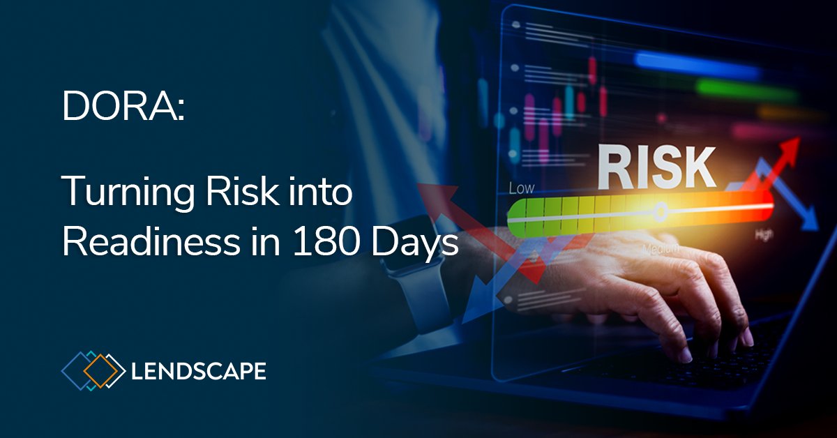 With just 180 days until DORA reshapes the EU financial landscape, are you prepared to turn risk into readiness?

Read more and see our detailed guide -&gt; lendscape.com/resources/blog…

#DORA #FinancialServices #FSP #RiskManagement #Lendscape #Fintech #Innovation #Regulation