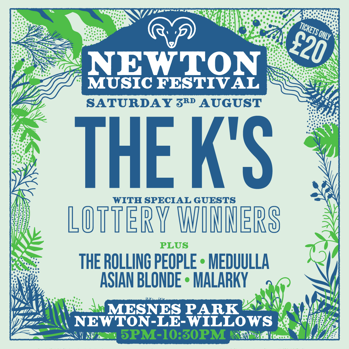 TheKsUK's tweet image. The full line up for our hometown headliner at Newton Music Festival is complete 🤩

Tickets are just £20 through the link below. 20 quid!!!!! 

We can’t wait to be back home. See ya there ❤️

skiddle.com/whats-on/Warri…